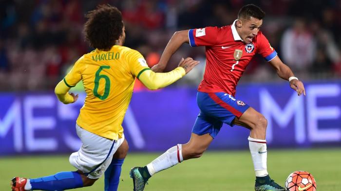 Hasil Pertandingan Chile vs Brasil Kualifikasi Piala Dunia