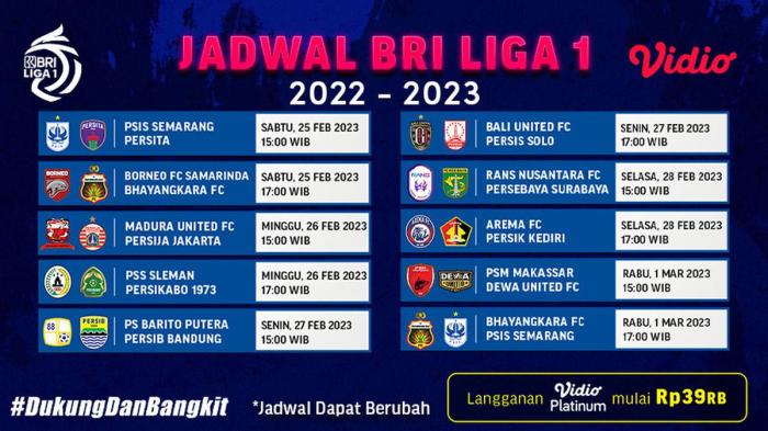 Hasil Pertandingan Sepak Bola Liga 1 Hari Ini