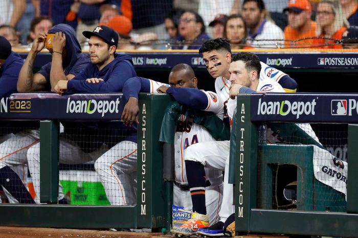 Astros face elimination after dropping Game 1 by 'inches'