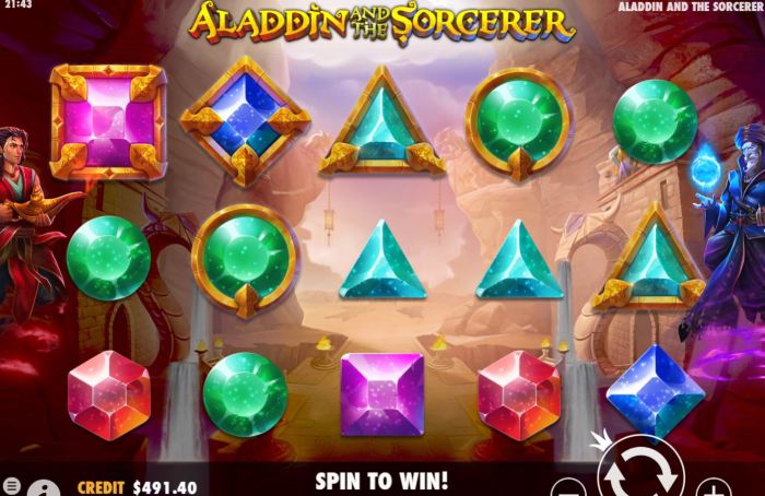 Slot Gacor Aladdin and The Sorcerer