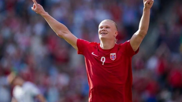 Erling Haaland Pencetak Gol Terbanyak Timnas Norwegia