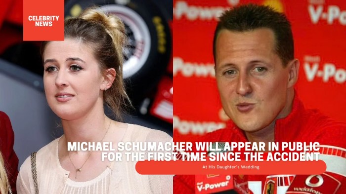 Michael Schumacher makes first appearance in public since ski