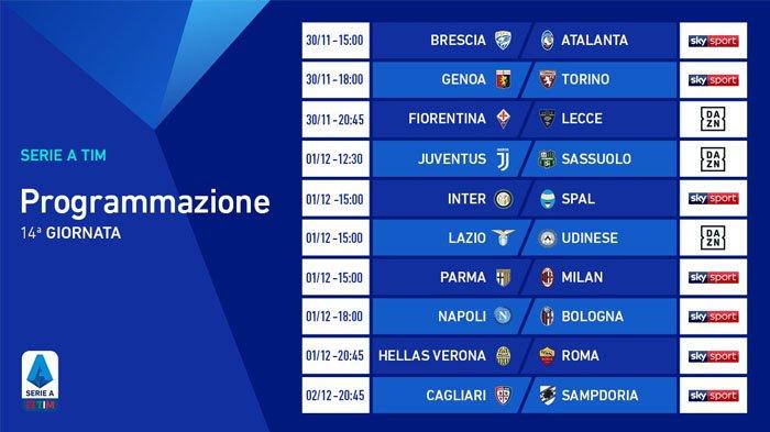 Jadwal Pertandingan Liga Italia Hari Ini